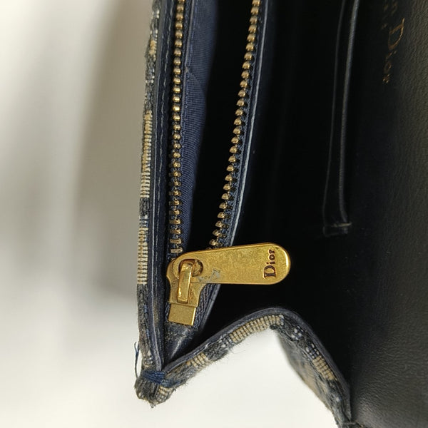 Saddle Mini Oblique Canvas Blue