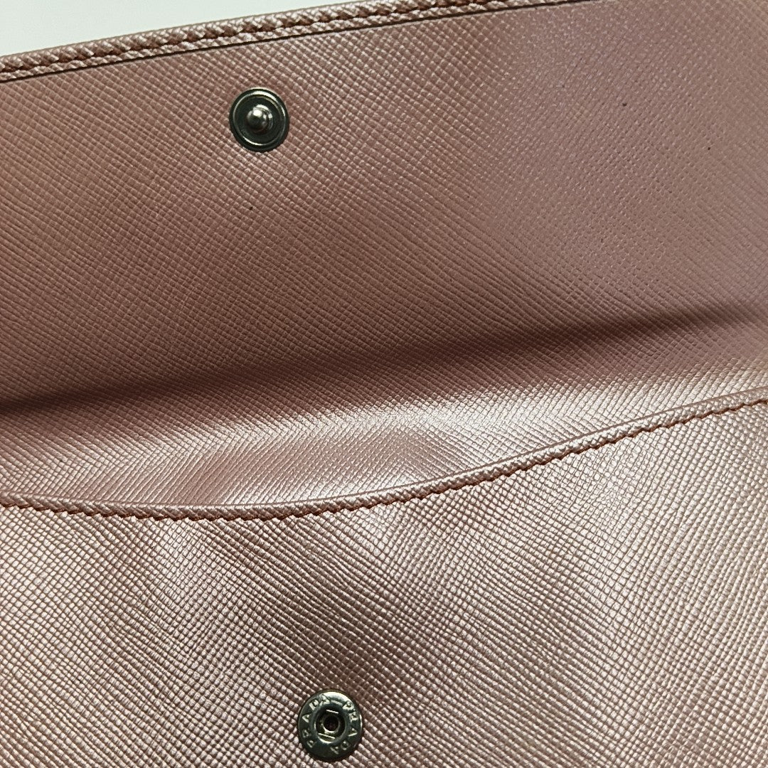 Saffiano Calfskin Wallet Pink