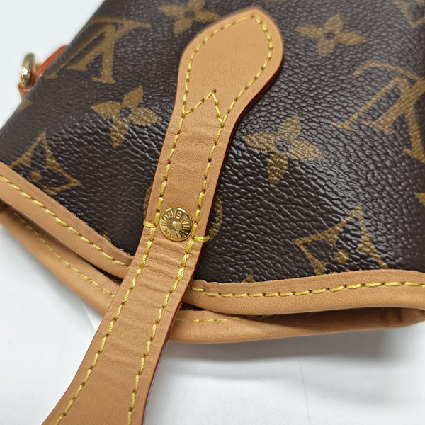 FOLD ME Monogram Coated Canvas Brown