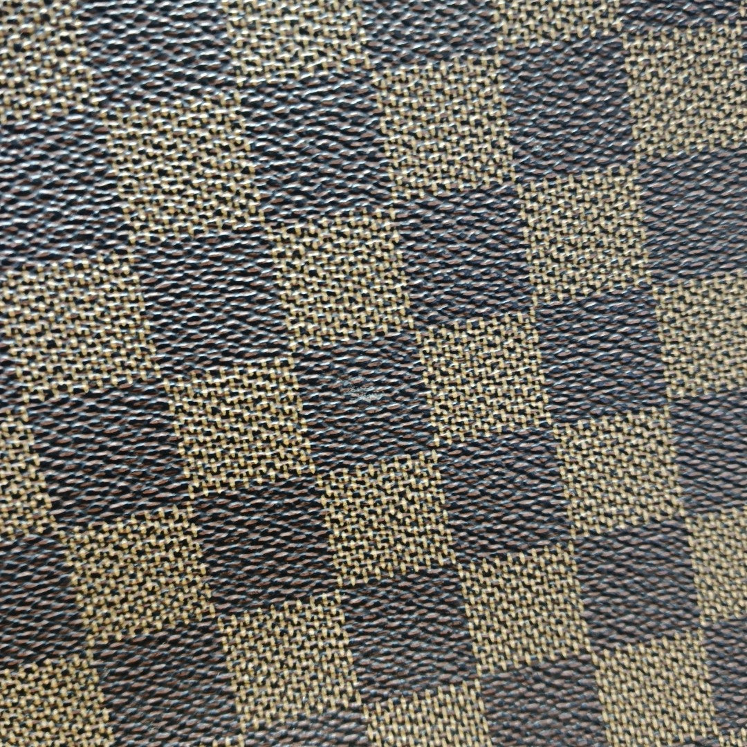 NAVIGLIO Damier Ebene Coated Canvas Brown