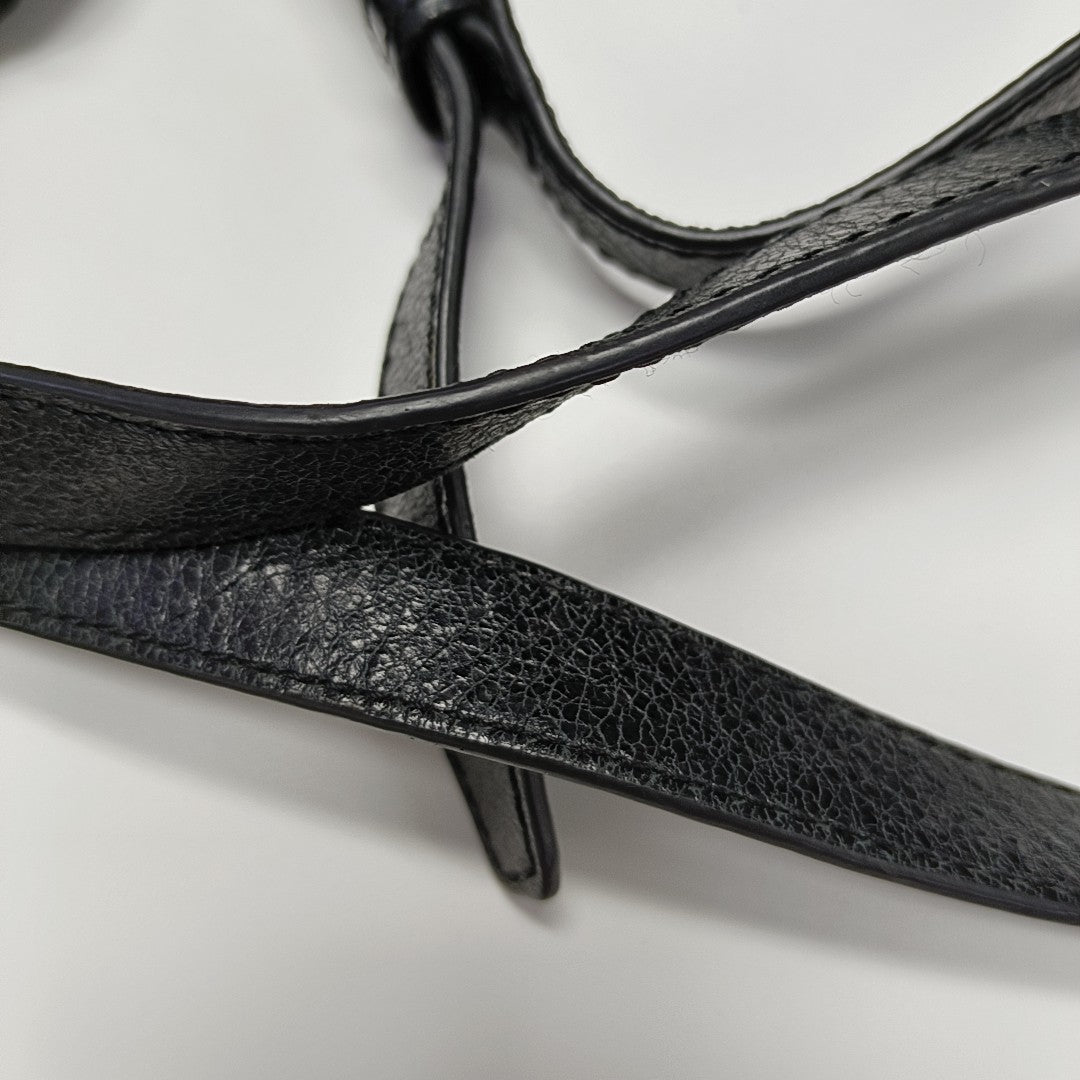 Nylon Shoulder Bag Black