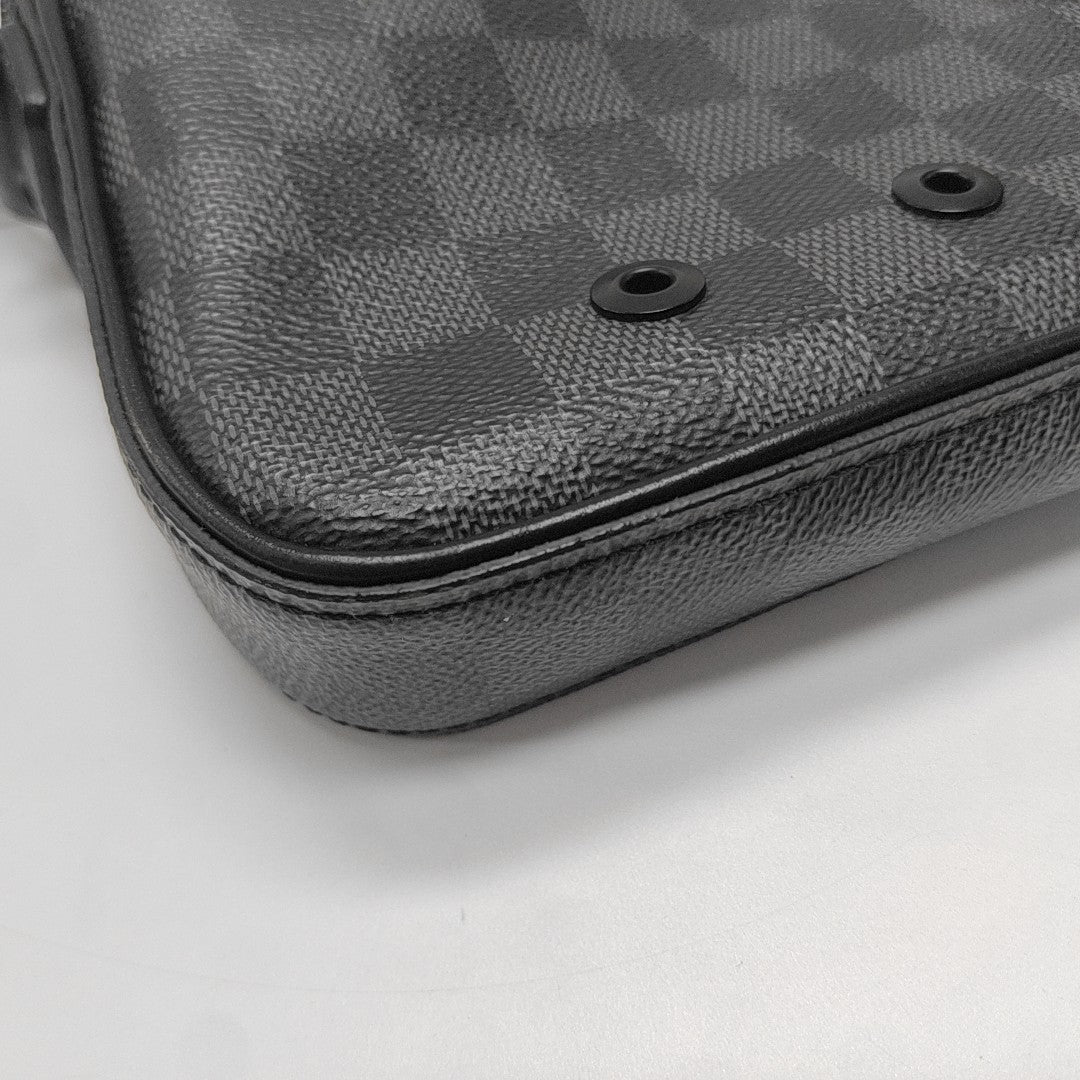 ALPHA Damier Graphite Coated Canvas Gray
