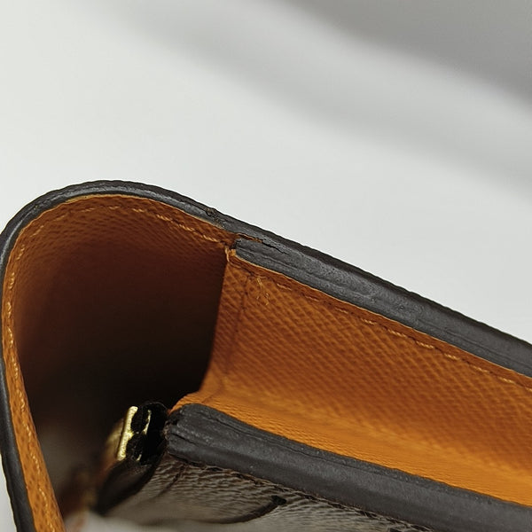 EMILIE Monogram Coated Canvas Brown Wallet