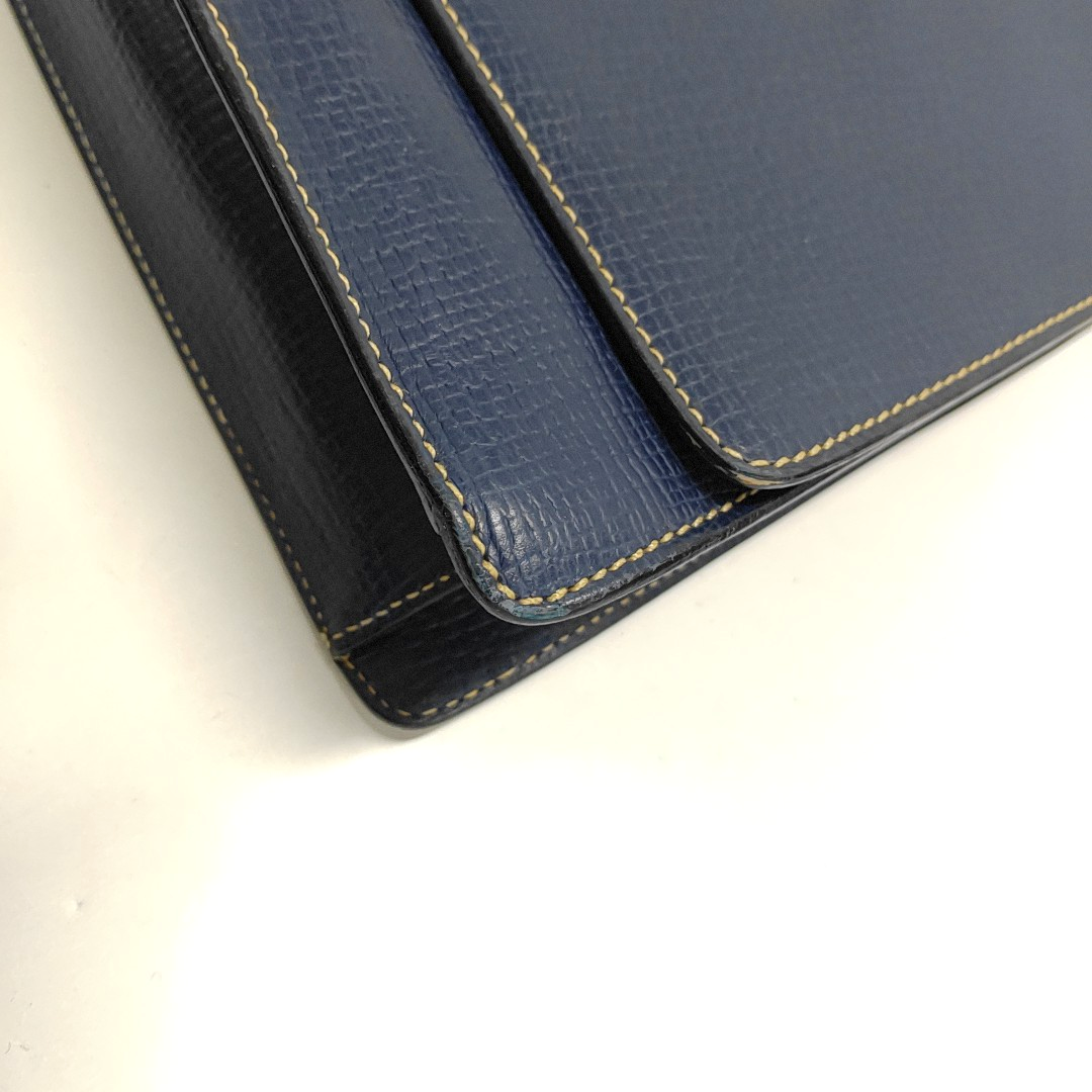 Authenticated pre-owned  Barcelona Calfskin Blue - Top Handle Bag at Looply