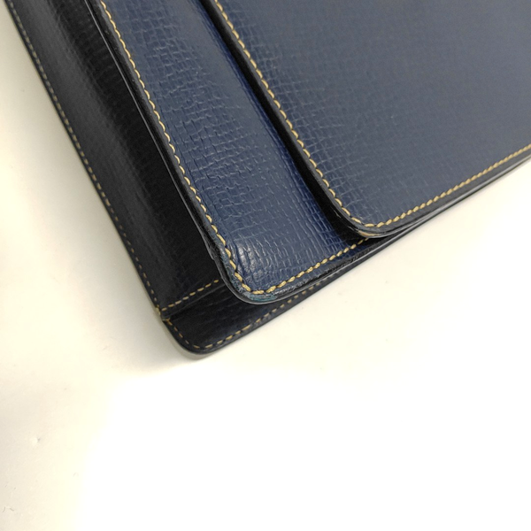 Authenticated pre-owned  Barcelona Calfskin Blue - Top Handle Bag at Looply