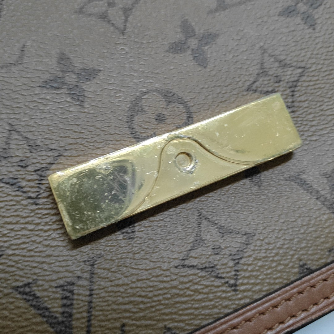 DAUPHINE Mini Monogram Coated Canvas Brown