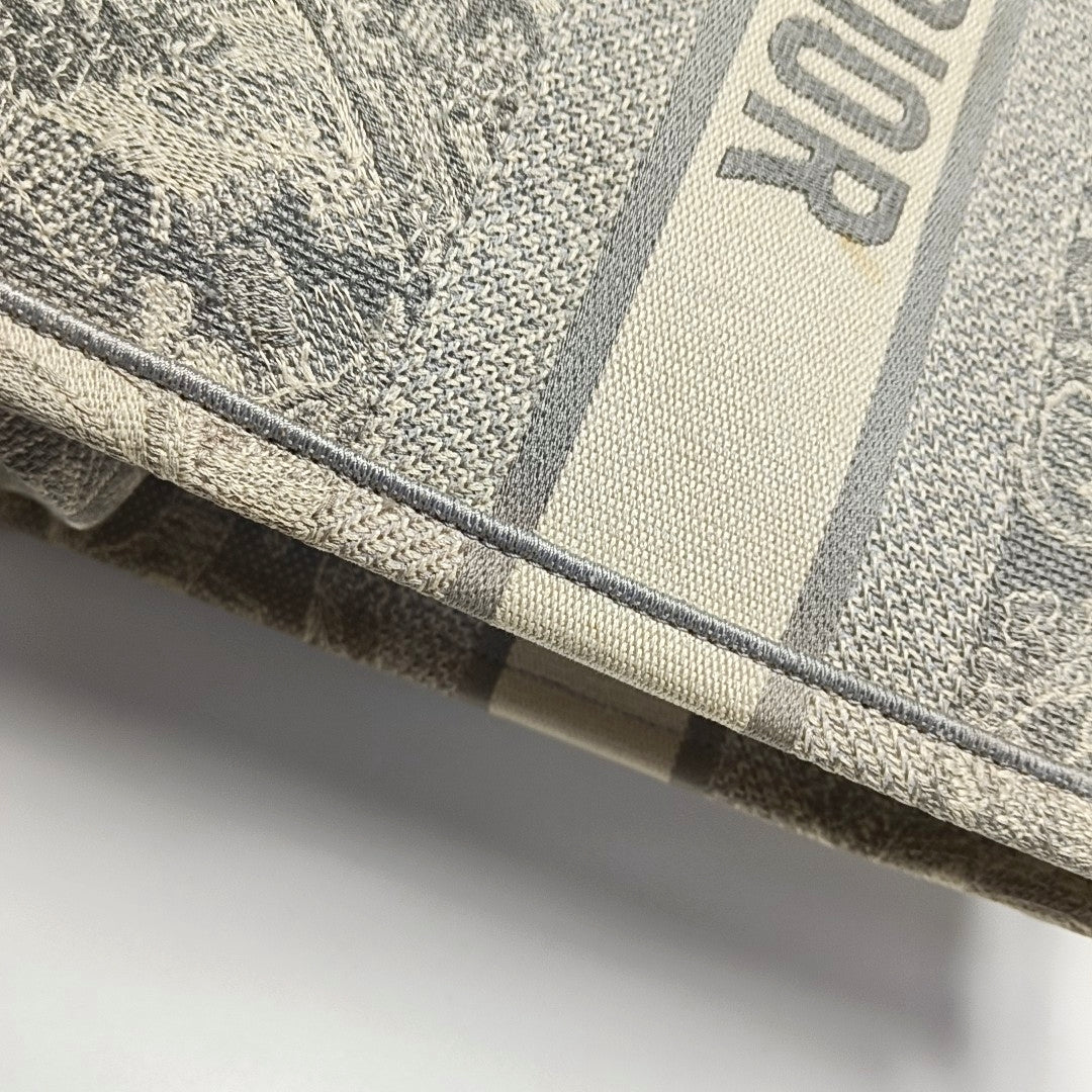 Book Tote Medium Canvas Gray