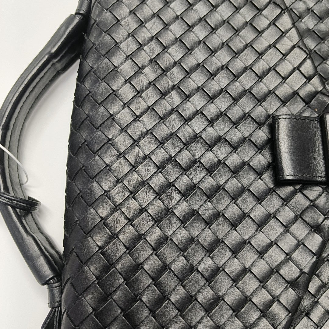 Calfskin Top Handle Bag Black