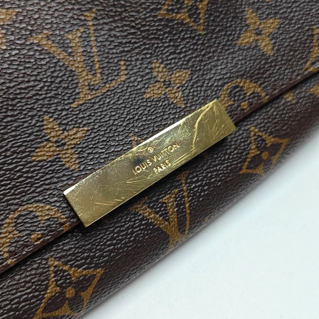 FAVORITE PM Monogram Coated Canvas Brown