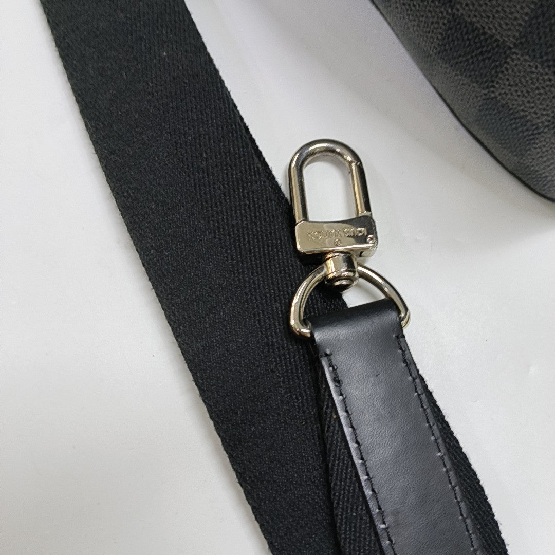TADAO MM Damier Graphite Coated Canvas Gray