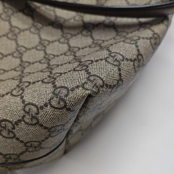 Monogram Coated Canvas Tote Bag Brown