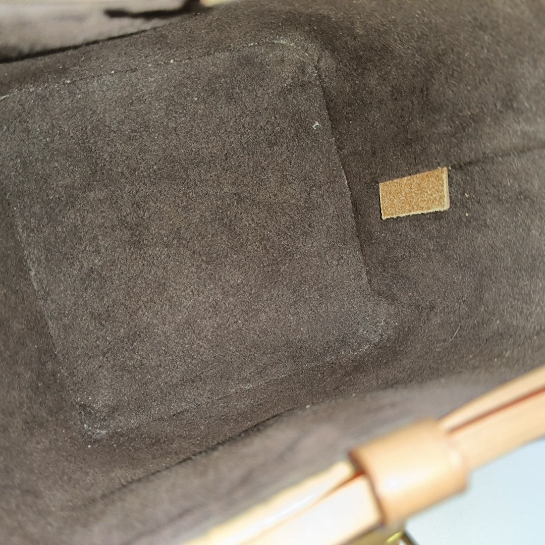 NOÉ Mini Monogram Coated Canvas Brown