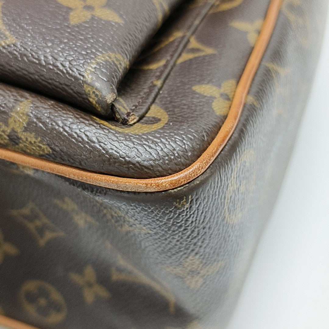 MULTIPLE Monogram Coated Canvas Brown
