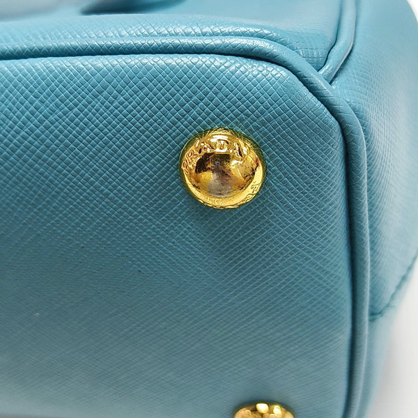 Authenticated pre-owned  Galleria Small Saffiano Calfskin Blue - Tote Bag at Looply