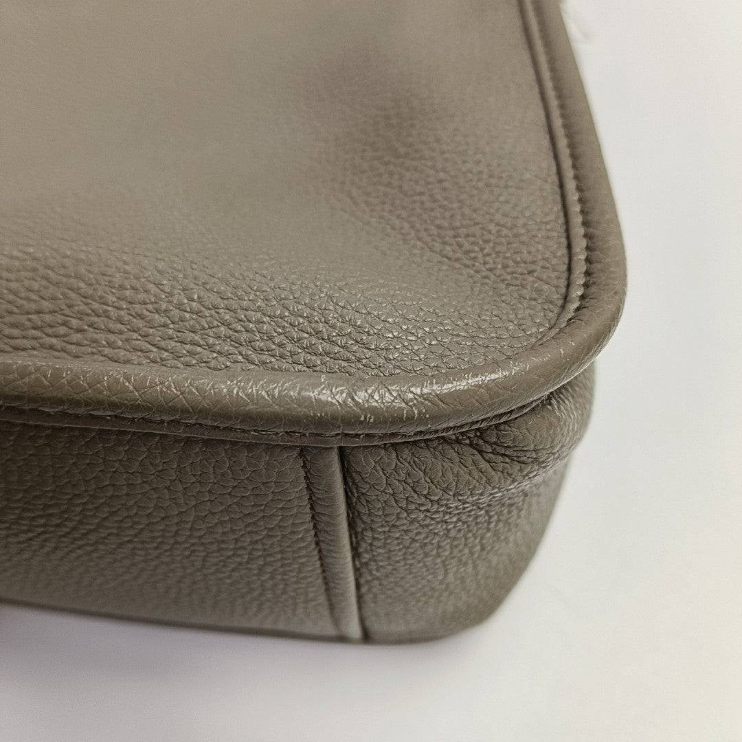 Calfskin Crossbody Bag Gray