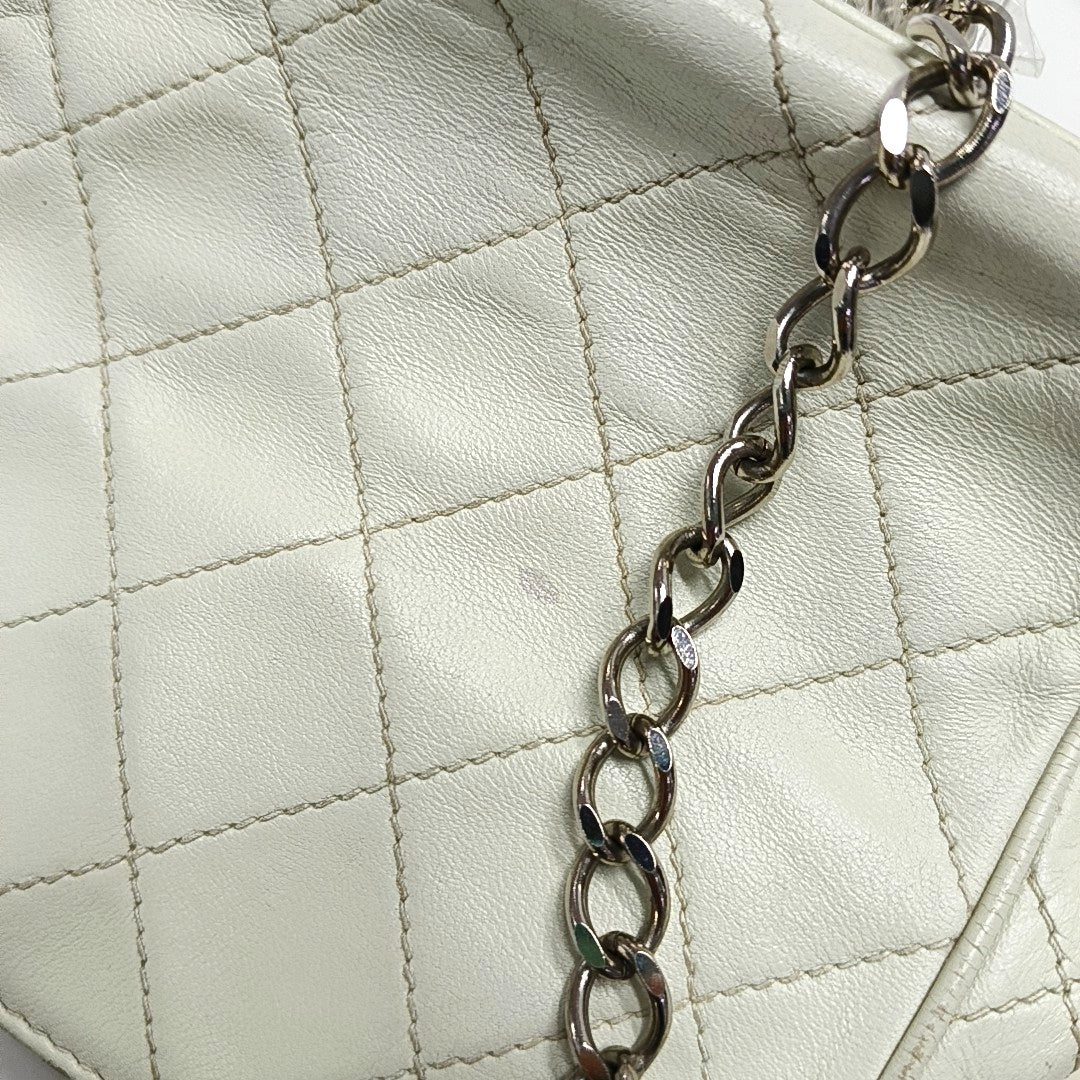 Quilted Lambskin White