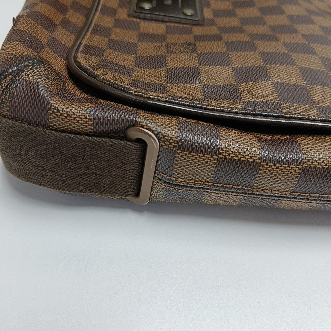 BROOKLYN Damier Ebene Coated Canvas Brown