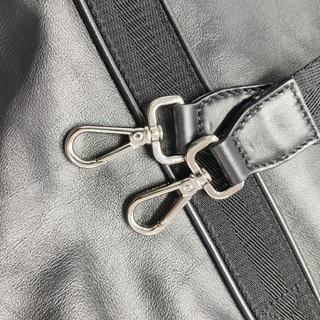 Calfskin Shoulder Bag Black