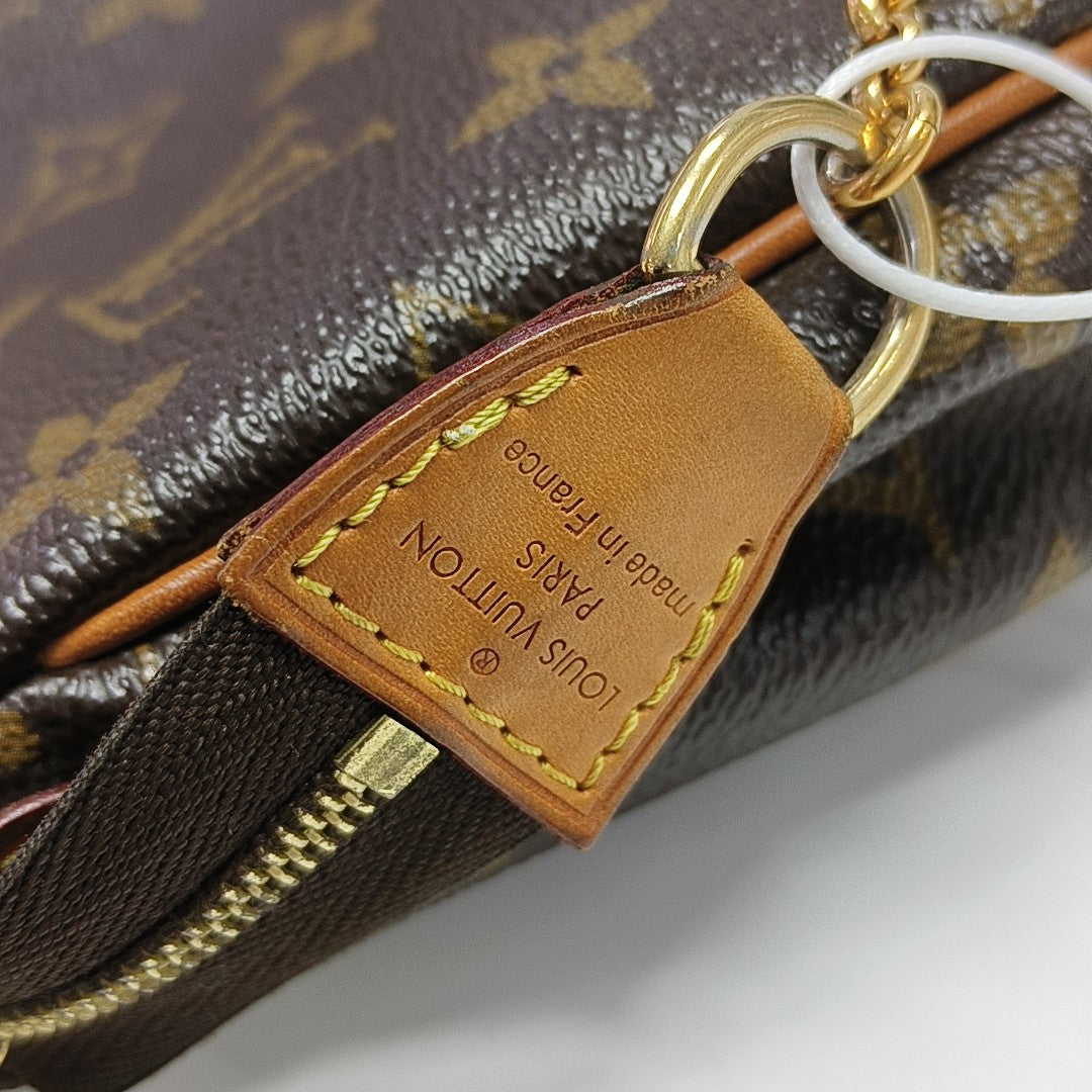 EVA Monogram Coated Canvas Brown