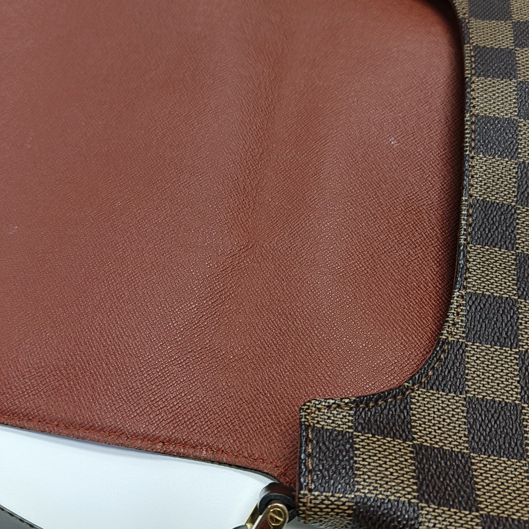 MUSETTE TANGO Damier Ebene Coated Canvas Brown
