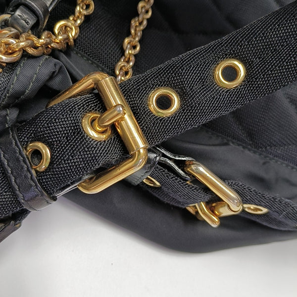 The Rucksack Large Nylon Black