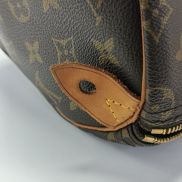 SPEEDY 25 Monogram Coated Canvas Brown