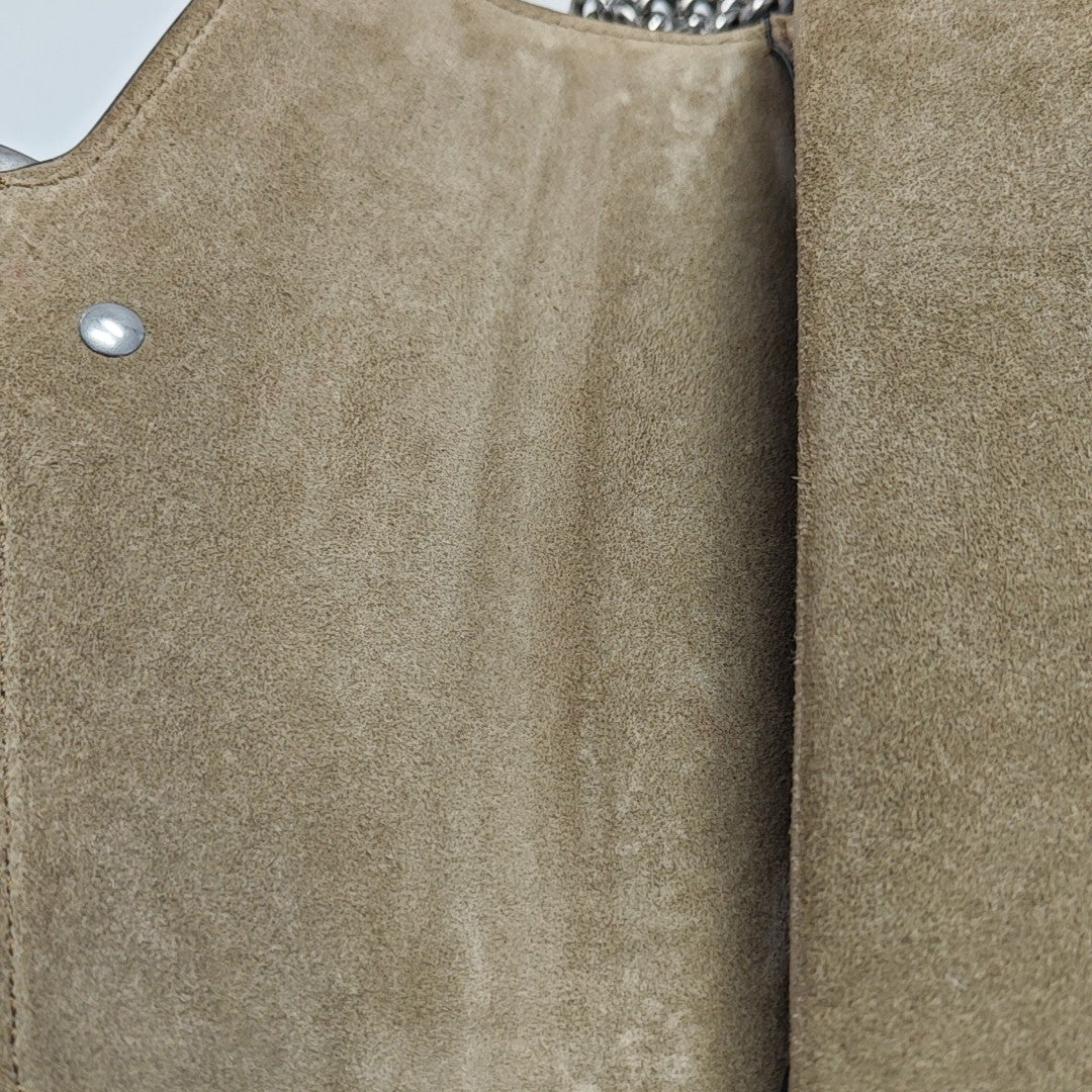 Dionysus Mini Monogram Coated Canvas Beige