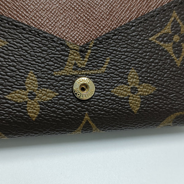 ENVELOPPE Monogram Coated Canvas Brown Card Holder