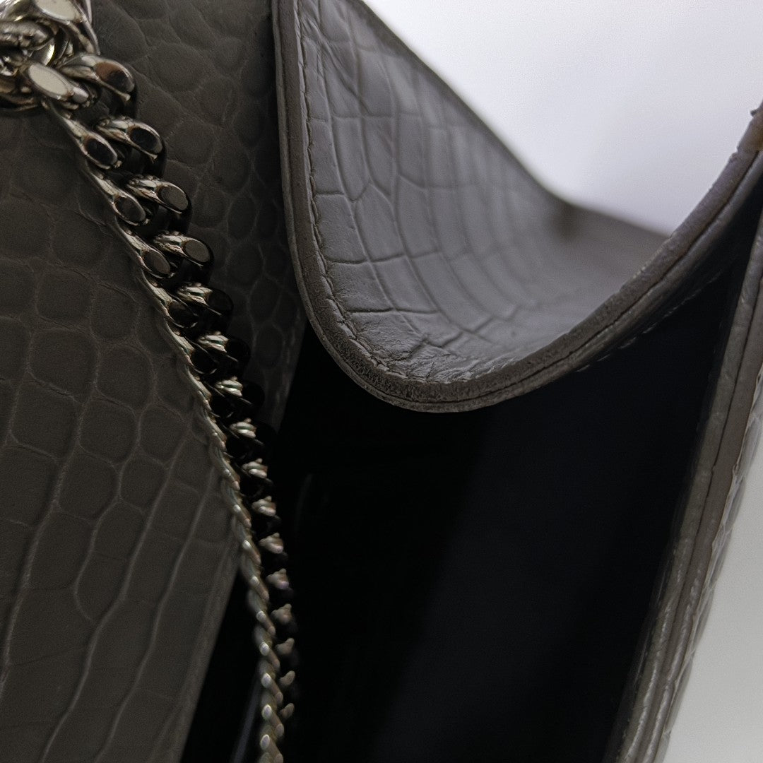KATE Medium Calfskin Gray