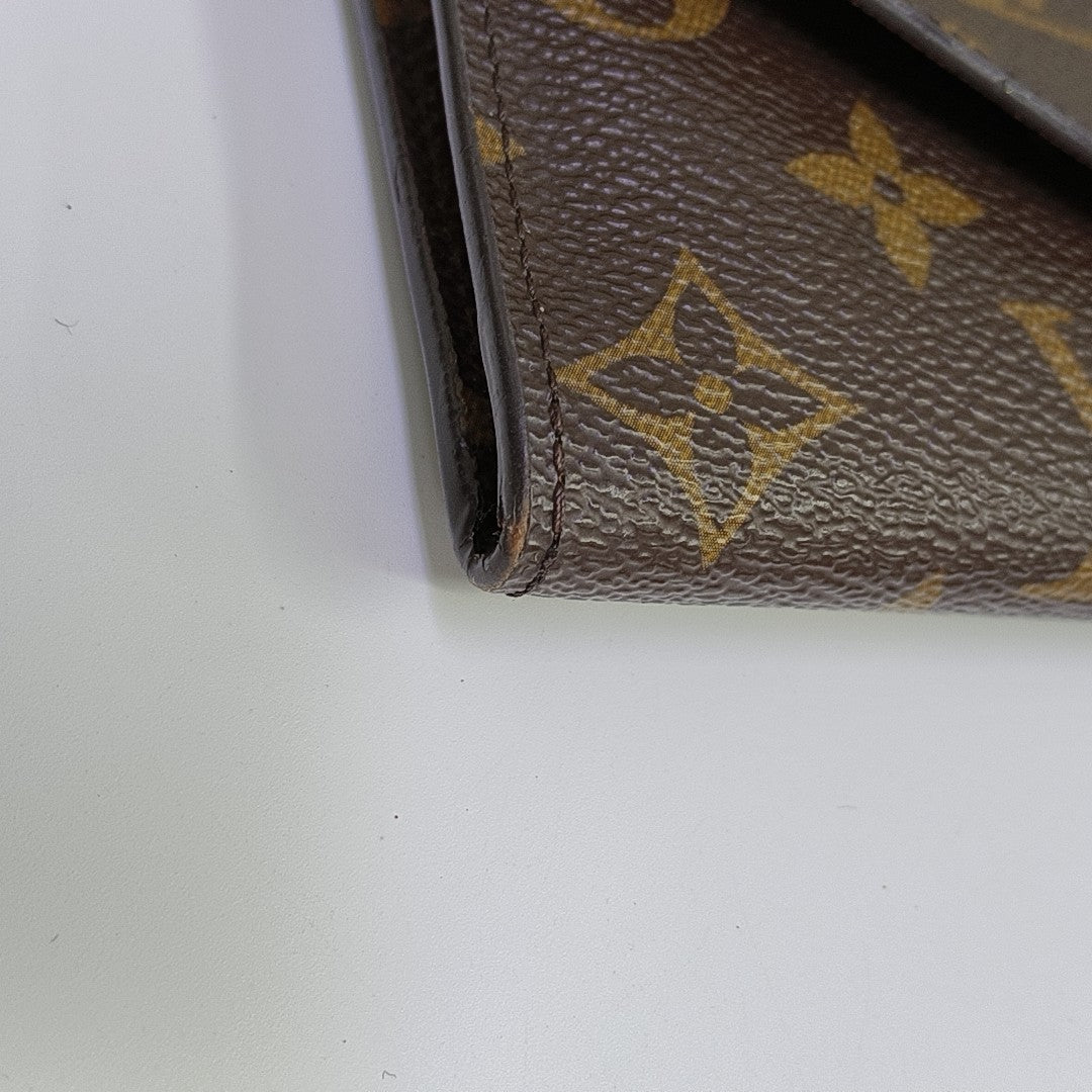 JOSÉPHINE Monogram Coated Canvas Brown Wallet