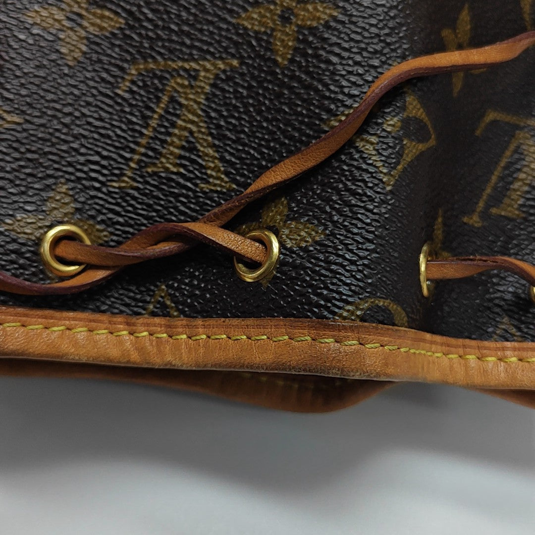 NÉONOÉ Nano Monogram Coated Canvas Brown