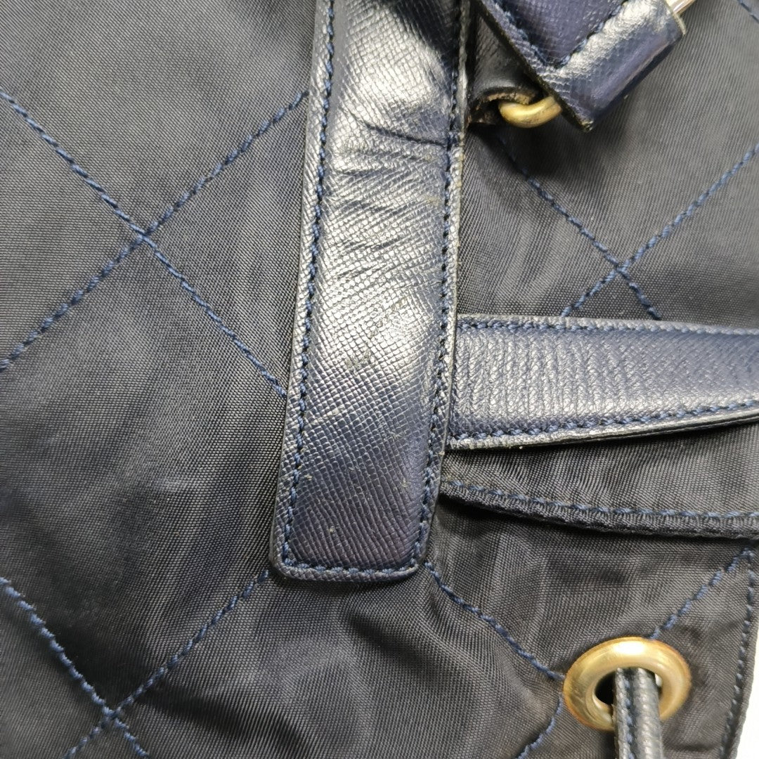 Vela Quilted Nylon Blue