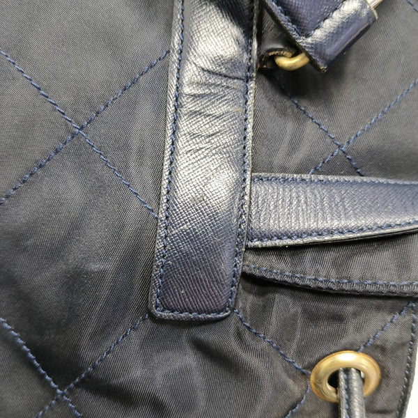 Vela Quilted Nylon Blue