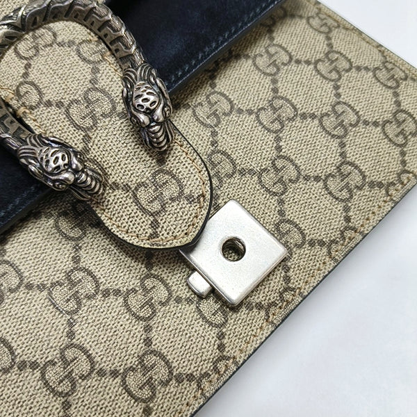 Dionysus Mini Monogram Coated Canvas Beige