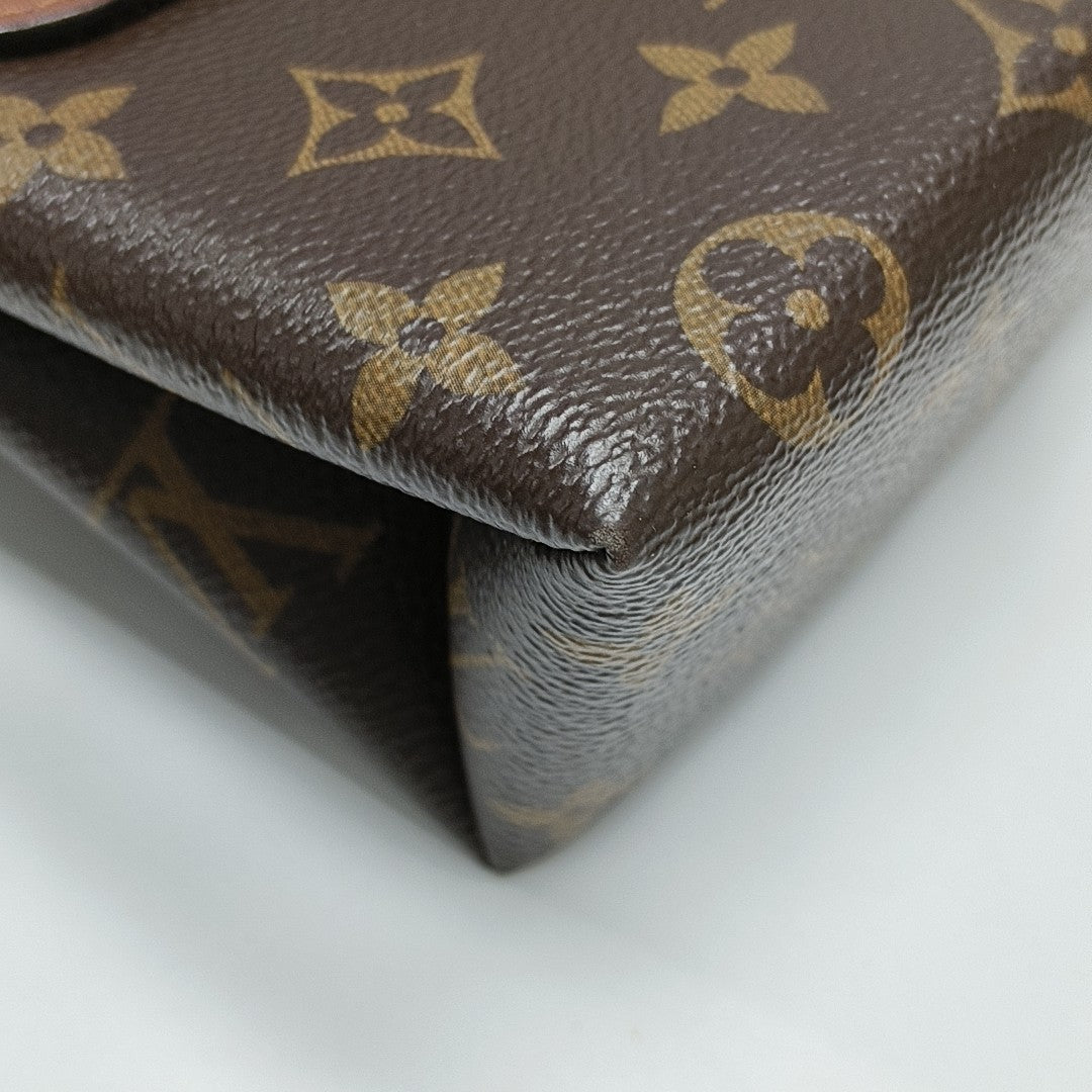 LOCKY BB Monogram Coated Canvas Brown