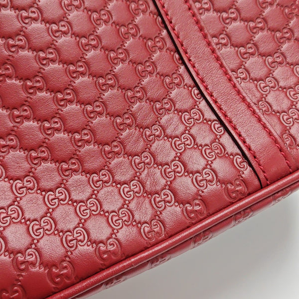 Microguccissima Monogram Calfskin Red