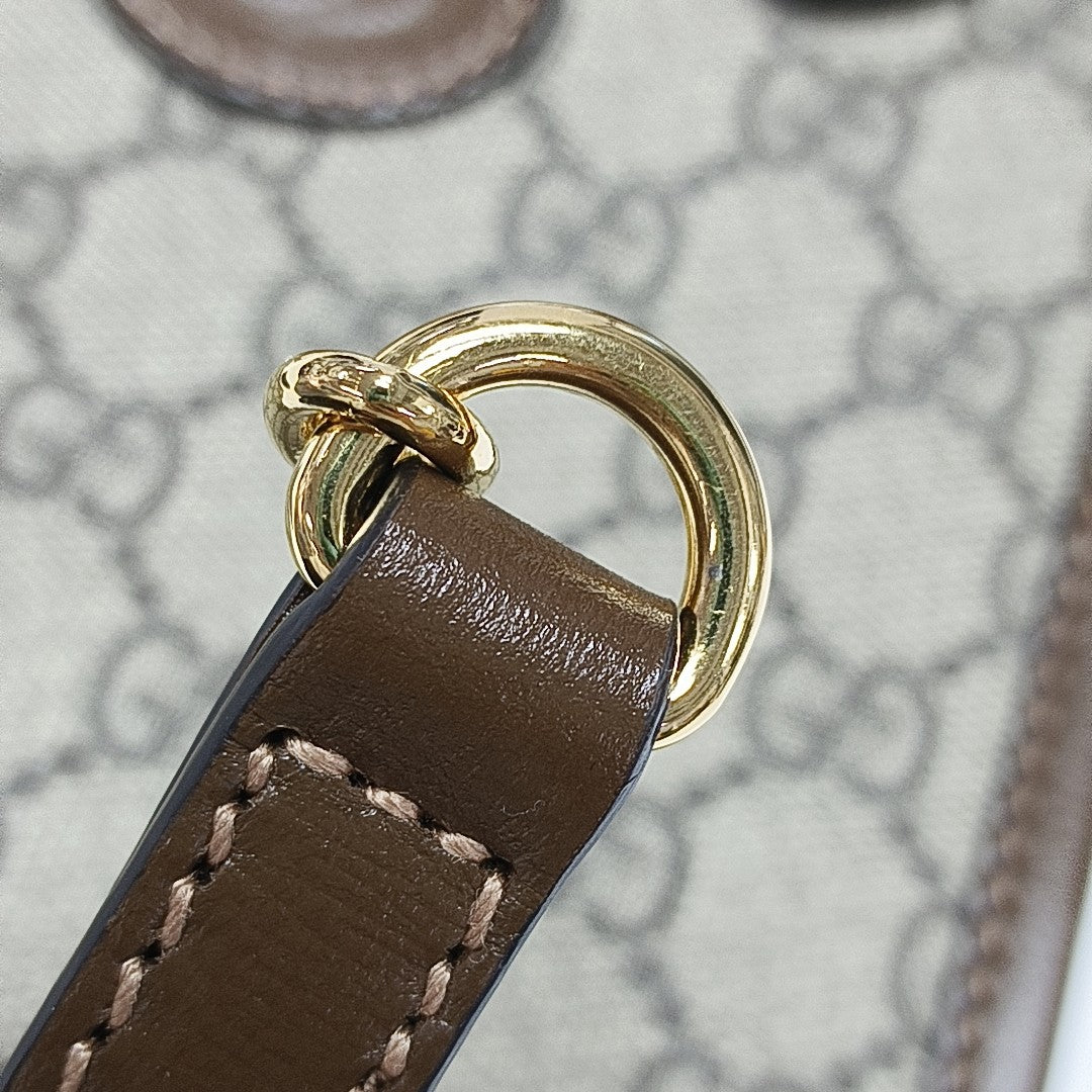 Retro Mini Monogram Coated Canvas Beige