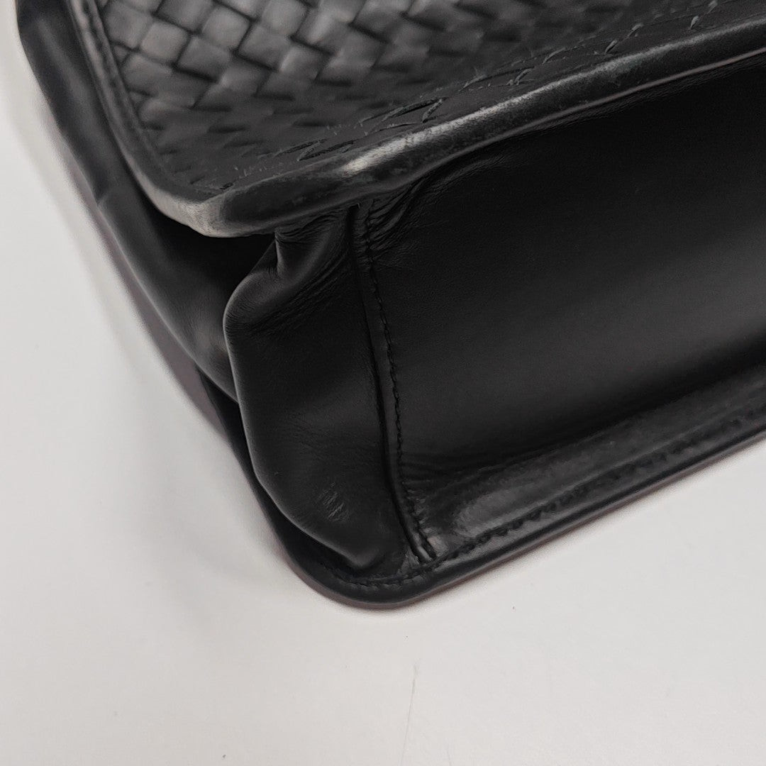 Calfskin Shoulder Bag Black