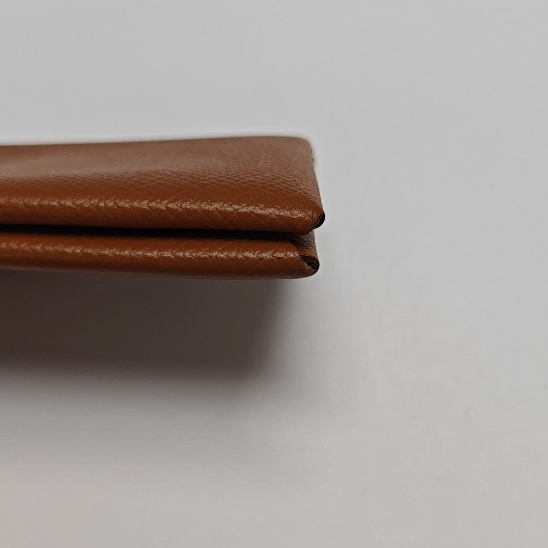Calvi Epsom Brown Card Holder