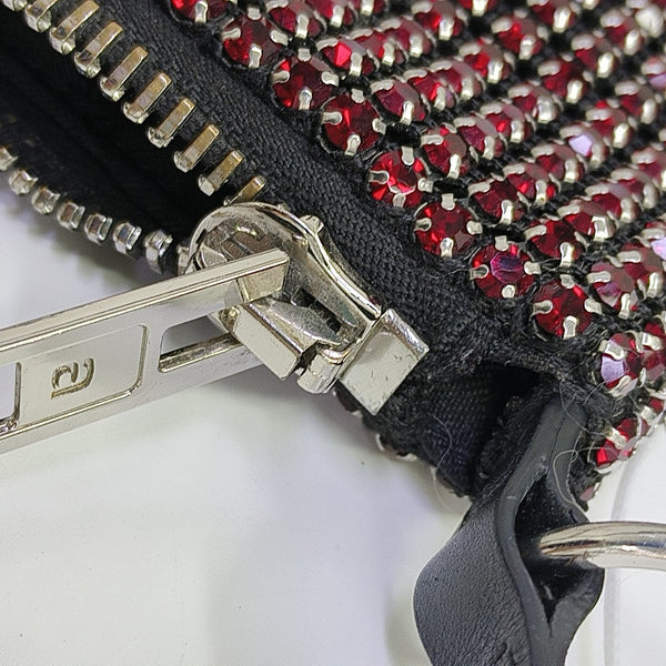 Lab-Grown Diamond Top Handle Bag Red