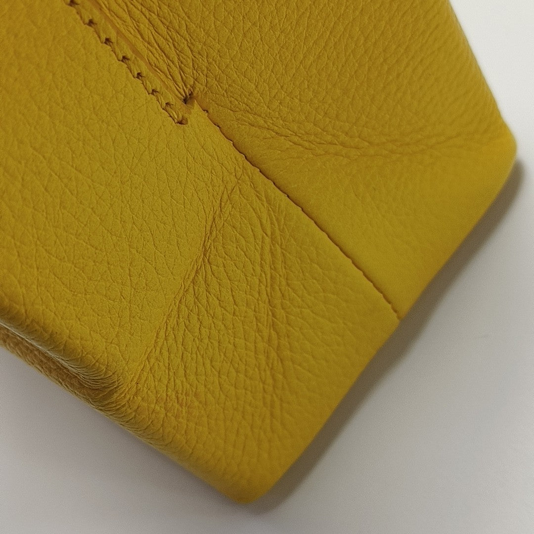 Shopping Bag Super Mini Calfskin Yellow