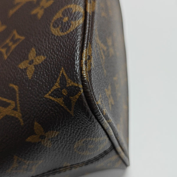 ALL IN BB Monogram Coated Canvas Brown