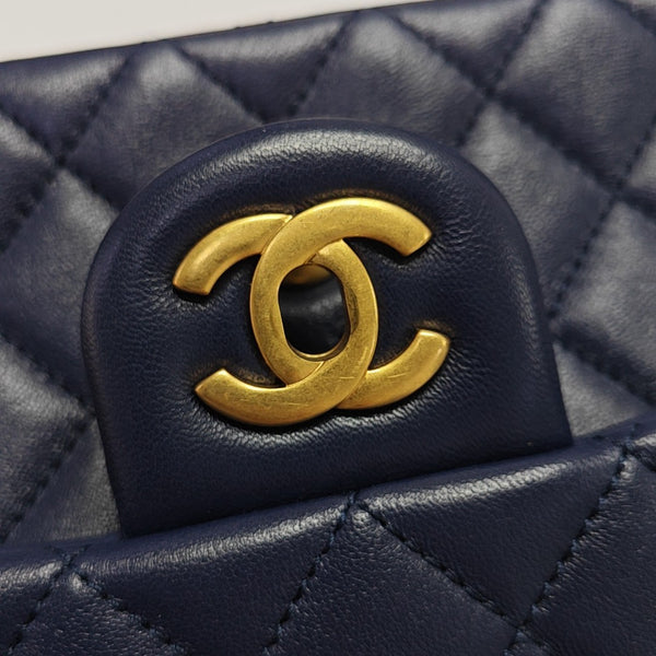 CLASSIC FLAP Mini Quilted Lambskin Blue