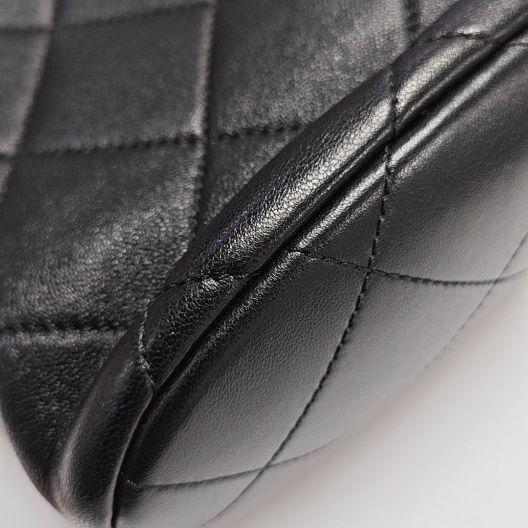 COCO LOVE Quilted Lambskin Black
