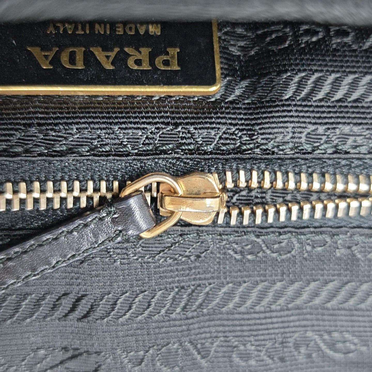 Nylon Top Handle Bag Black