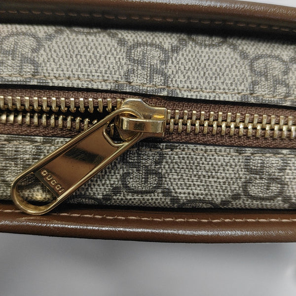 GG Supreme Mini Monogram Coated Canvas Beige