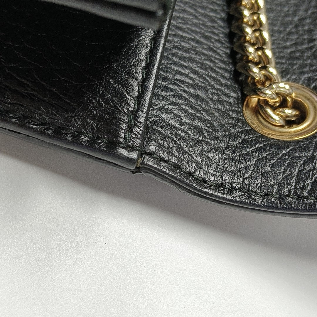 Interlocking G Small Calfskin Black