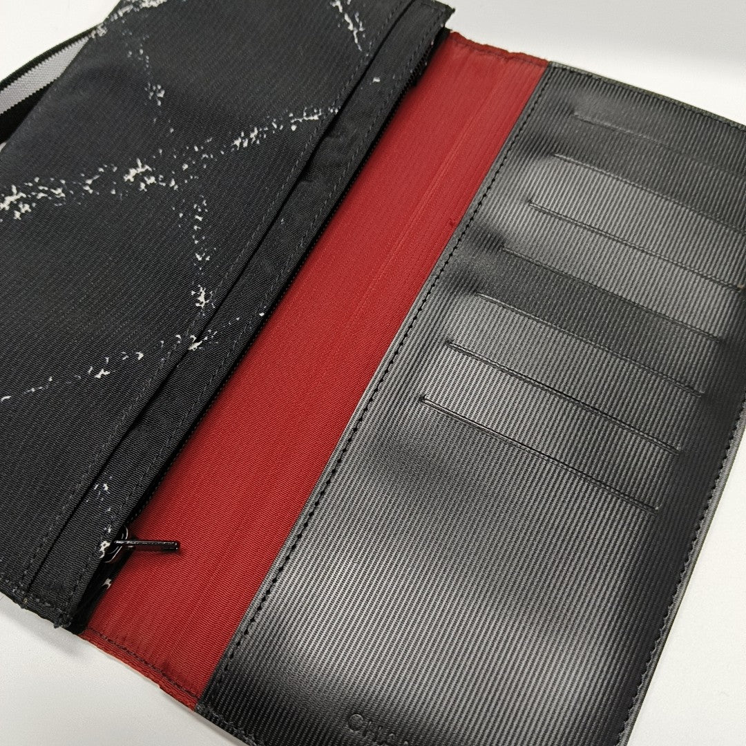 Quilted Nylon Wallet Black
