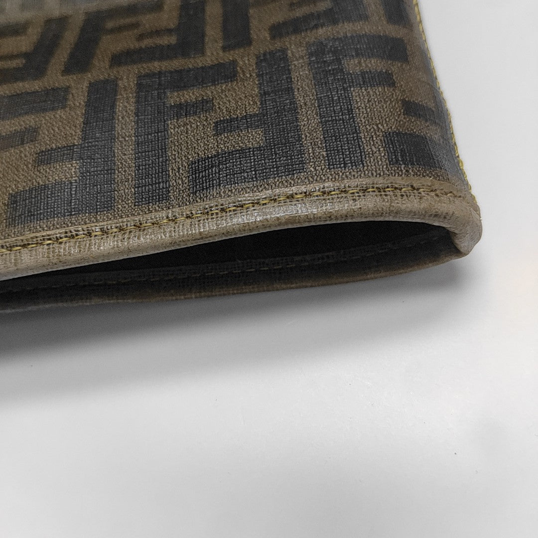 Coated Canvas Tote Bag Brown