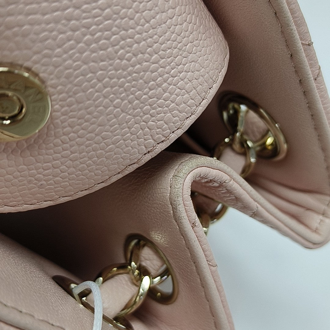 23P TOTE Quilted Grained Calfskin Pink
